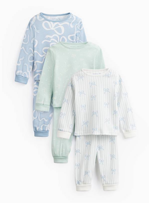 Bow Print Pyjamas 3 Pack 18-24 months